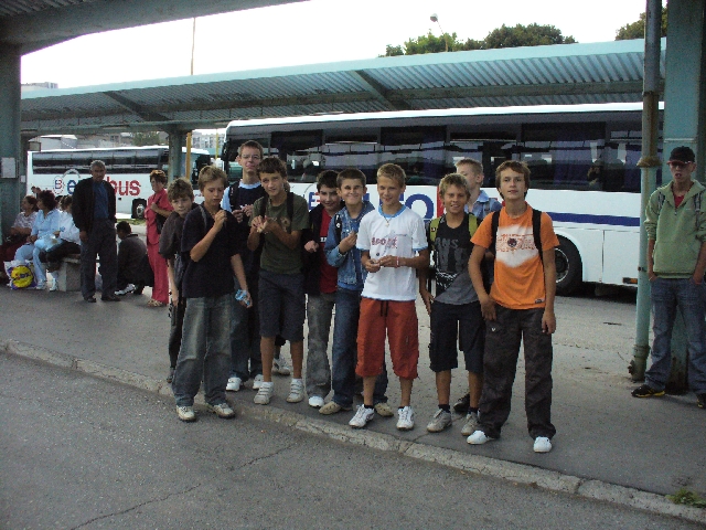 Pózovanie pred vlakom